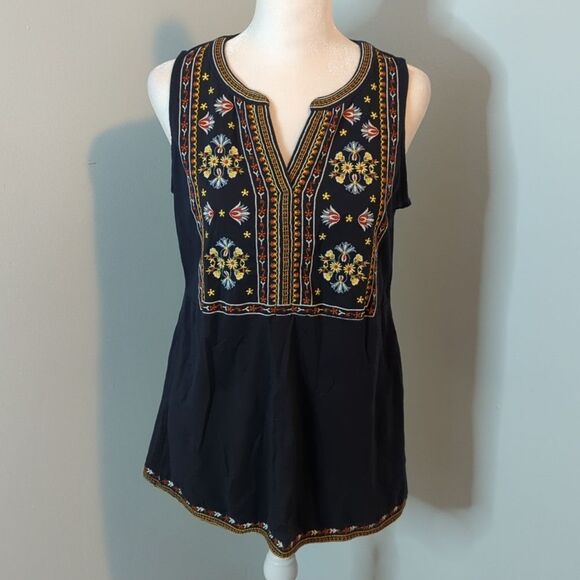 Christian Siriano Tunic Sleeveless Embroidered Fl… - Picture 7 of 7